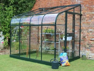 Halls szklarnia ogrodowa Silverline 86 5.05 m2 1,95m x 2,59m) zielona + baza SZKŁO HARTOWANE Silverline 86 - Szklarnie ogrodowe - miniaturka - grafika 3