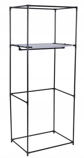 Szafa tekstylna z półką Fela - szary FELA SZARA - Szafy - miniaturka - grafika 5