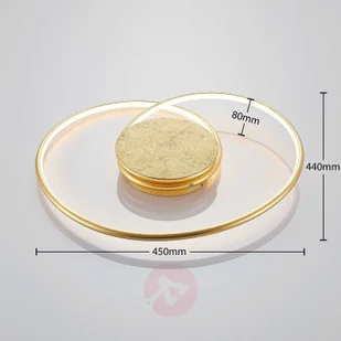 LINDBY Lindby Joline lampa sufitowa LED, złota, 45 cm - Lampy sufitowe - miniaturka - grafika 4