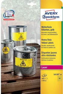 Avery Zweckform Zweckform Heavy Duty 30mm żółte (L6128-20) - Papier do drukarek - miniaturka - grafika 4