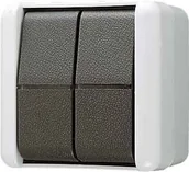 Wyłączniki światła i elektryczne - Jung 805 W serii przełącznik kołyskowy 805W - miniaturka - grafika 1