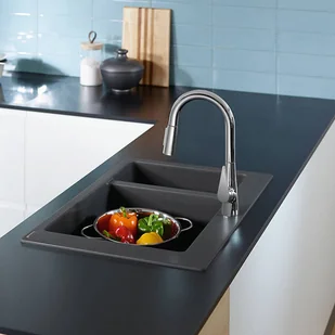 Hansgrohe Talis M51 Bateria kuchenna z wyciąganą wylewką stal szlachetna - Baterie kuchenne - miniaturka - grafika 2