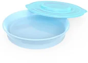 Miseczki i talerzyki dla dzieci - Twistshake Talerz 6+m Pastelowy niebieski - miniaturka - grafika 1