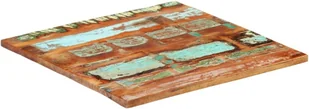 vidaXL Lumarko Kwadratowy blat stołu 60x60 cm, 25-27 mm, lite drewno z odzysku 286052 - Meble modułowe i akcesoria - miniaturka - grafika 7