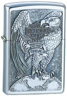 Akcesoria turystyczne - ZIPPO 2000083 Harley Davidson Made in USA Eagle i Globe Chrome Brushed 200HD.H231 - miniaturka - grafika 1