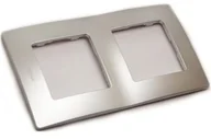 Klawisze i ramki - Legrand Niloe Ramka podwójna aluminium 397042 397042 - miniaturka - grafika 1