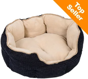 GeoP Legowisko dla kota i psa Cozy Kingdom czarno-beżowe Dł x szer x wys. 45 x 45 x 20 cm - Legowiska dla kotów GeoP Legowisko dla kota i psa Cozy Kingdom czarno-beżowe Dł x szer x wys. 45 x 45 x 20 cm - Legowiska dla kotów - miniaturka - grafika 1