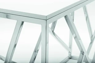 Konsola Bosco, srebrno-biała, 77x130x45 cm - Konsole i sekretarzyki - miniaturka - grafika 4