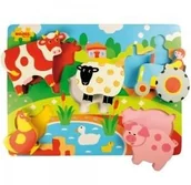 Układanki dla dzieci - Bigjigs Toys układanka Mała farma - miniaturka - grafika 1