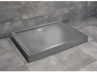 Brodziki prysznicowe - Radaway Doros D Compact 100x80 Stone antracytowy SDRD1080-05-64S - miniaturka - grafika 1