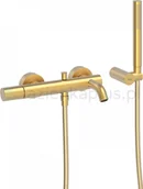 Baterie wannowe i prysznicowe - Tres Study Exclusive bateria wannowo-prysznicowa złoty 26117001OM - miniaturka - grafika 1