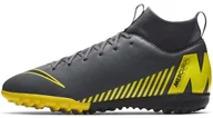 Piłka nożna - Nike Buty piłkarskie na nawierzchnię typu turf dla małych/dużych dzieci Jr. MercurialX Superfly VI Academy - Szary AH7344-070 - miniaturka - grafika 1