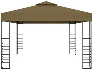 vidaXL Altana, 3 x 4 m, taupe, 180 g/m - Altany ogrodowe - miniaturka - grafika 3