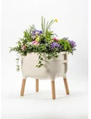 Donice - Plastia Niska doniczka Urbalive, kość sł. - miniaturka - grafika 1