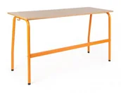 Meble do szkół i przedszkoli - Ławka, stół szkolny 2 osobowy Olek 1300x500 - miniaturka - grafika 1