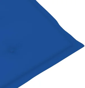 vidaXL Poduszki na krzesła ogrodowe, 2 szt., kobaltowe, 120x50x4 cm 314116 - Poduszki ogrodowe - miniaturka - grafika 6