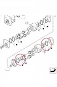 Części i akcesoria do maszyn rolniczych - NEW HOLLAND CASE Komplet uszczelek pompy CNH 87601759 87601759 - miniaturka - grafika 1