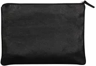 Pojemniki biurowe - Clairefontaine Clairefontaine Cuir skórzana uniwersalna płaska kieszeń - czarna 410136C - miniaturka - grafika 1