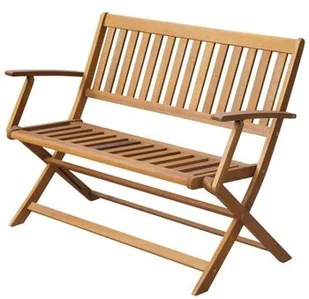 vidaXL Ławka ogrodowa z litego drewna akacjowego, 120 x 60 x 89 cm - Ławki ogrodowe vidaXL Ławka ogrodowa z litego drewna akacjowego, 120 x 60 x 89 cm - Ławki ogrodowe - miniaturka - grafika 2