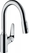 Baterie kuchenne - Hansgrohe 71801000 M42 bateria kuchenna 180 z wyciąganą wylewką chrom - miniaturka - grafika 1