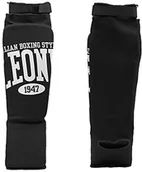 Pozostałe akcesoria do sportów walki - Leone 1947 Comfort wydaje się osłona na nogi, czarna, L LN-PT133-03/L - miniaturka - grafika 1