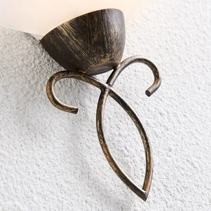 Lindby Romantyczna okrągła lampa ścienna czarna ze złotem - Mohij - Lampy ścienne - miniaturka - grafika 5