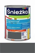 Farby i impregnaty do drewna - Śnieżka Emalia Supermal akrylowa grafitowa satynowy połysk A353 800ml 403560 - miniaturka - grafika 1