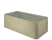 Pozostałe akcesoria do uprawy roślin - Blumfeldt Blumfeldt High Grow Straight Grządka podwyższona 180 x 60 x 90 cm 970 l stal ocynkowana kolor beżowy GDMB4-Highgrow-St-BG - miniaturka - grafika 1