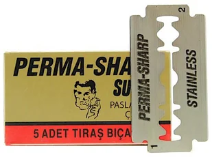 Perma Klasyczne żyletki Perma-Sharp Super Double Edge (5 szt.) 7702018005819 - Akcesoria do golenia męskie - miniaturka - grafika 2