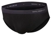 Bielizna sportowa męska - Brubeck Slipy męskie termoaktywne BRUBECK grafitowe 2XL T011290 - miniaturka - grafika 1