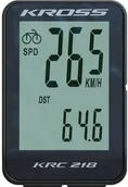 Liczniki rowerowe - Kross Komputerek KRC 218 18-funkji przewodowy czarno-biały - miniaturka - grafika 1