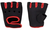 Pozostały sprzęt i akcesoria do ćwiczeń - Hop-Sport Rękawiczki neoprenowe do ćwiczeń czarno-czerwone) - miniaturka - grafika 1