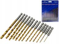 Wiertła - HSS Wiertła Do Metalu Bit Tytanowe Wkrętarki 13szt - miniaturka - grafika 1