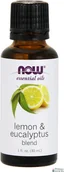 Witaminy i minerały dla sportowców - Now Foods Olejek Eteryczny Cytrynowo &amp; Eukaliptusowy - 30ml - miniaturka - grafika 1