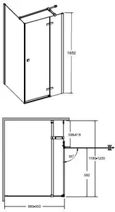 Besco PIXA 120x90 PPP / PPL-129-195C - Kabiny prysznicowe - miniaturka - grafika 4