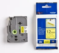 Dodatki do drukarek i skanerów - Brother Z Klejem 12MM/8M Czarny/Żółty (ZKLEJEM12MM/8MCZARNY/) - miniaturka - grafika 1