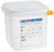 Pojemniki i kosze gastronomiczne - Stalgast Pojemnik Gn 1/6 polipropylen z pokrywką szczelną176 x 162 mm / H: 100 m - miniaturka - grafika 1