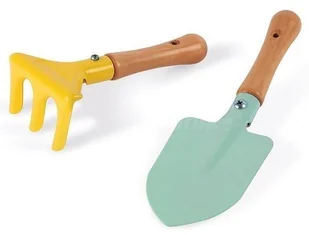 Janod Zestaw ogrodnika (zabawki do piaskownicy, grabki, łopatka) - mały ogrodnik dla dzieci, 3 - Zabawki i gry sportowe - miniaturka - grafika 2