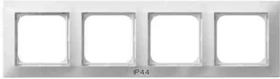 Ospel Impresja Modul Ramka Poczwórna do łączników IP-44 RH-4Y/00 - Klawisze i ramki - miniaturka - grafika 2