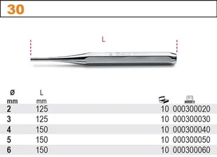 Beta WYBIJAK STOŻKOWY 6MM 30/6 - Narzędzia warsztatowe - miniaturka - grafika 2