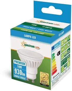 PREMIUM SpectrumLED Led Gu10 230v 10w Smd Cw Ceramiczna Spectrum WOJ+14310 - Żarówki LED - miniaturka - grafika 3