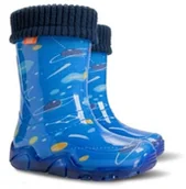 Buty dla dziewczynek - Demar Kalosze dziecięce STORMER LUX PRINT T (28-35) - Duża 0033T - miniaturka - grafika 1