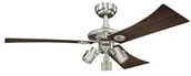 Wentylatory sufitowe - Westinghouse audubon 7211940 wentylator sufitowy, a + + to E, metalowy, GU10, szczotkowany nikiel, 122 x 122 x 39 cm 7211940 - miniaturka - grafika 1