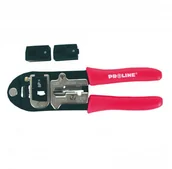 Inne urządzenia budowlane - PROLINE 28489 Szczypce do zaciskania końcówek telefonicznych RJ 4P, 6P, 8P, 28489 - miniaturka - grafika 1