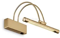 Lampy ścienne - Ideal lux Kinkiet LED Bow kol złoty matowy 121154) Ideal Lux - miniaturka - grafika 1