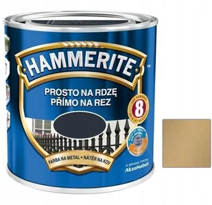 Hammerite Farba do metalu Prosto Na Rdzę połysk złoty 0 25 l - Farby do metalu - miniaturka - grafika 2