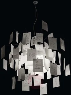 Lampa wisząca z karteczkami Zettel'z 5 - Lampy sufitowe - miniaturka - grafika 4