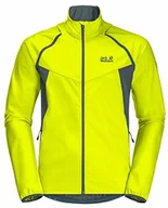 Kurtki i kamizelki sportowe męskie - Jack Wolfskin Jack Wolfskin Tandem softshell męska kurtka rowerowa Żółty migający S 1306941 - miniaturka - grafika 1