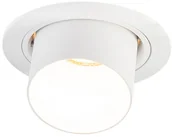 Oprawy, klosze i abażury - QAZQA Nowoczesna oprawa do wbudowania okrągła odchylana biała - Installa - miniaturka - grafika 1