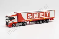Kolekcjonerskie modele pojazdów - Herpa Iveco S-Way Lowliner z naczepą kurtynową, Smet Herpa 313650 - miniaturka - grafika 1